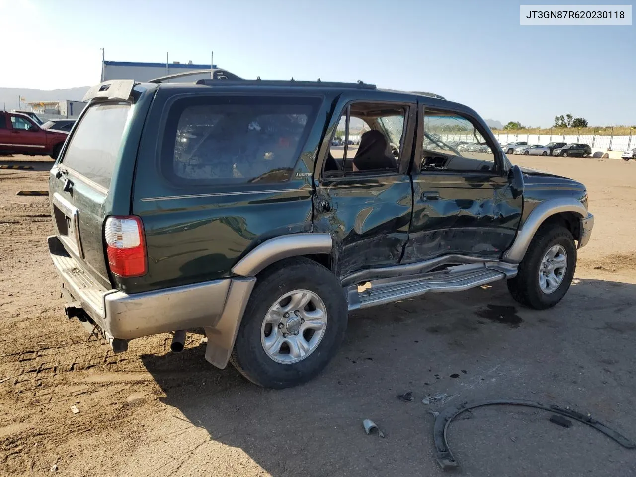 2002 Toyota 4Runner Limited VIN: JT3GN87R620230118 Lot: 74472764