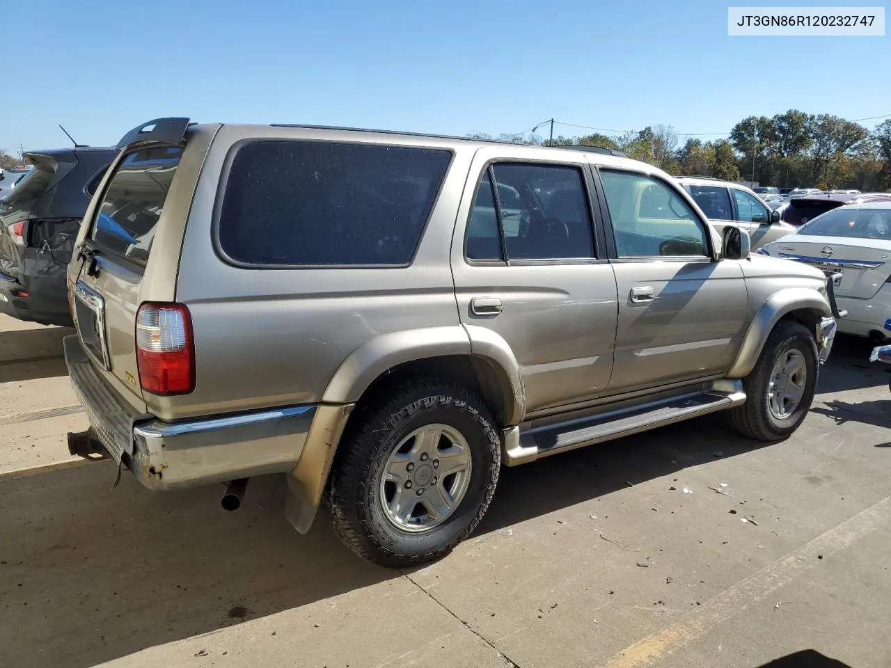 2002 Toyota 4Runner Sr5 VIN: JT3GN86R120232747 Lot: 77315484