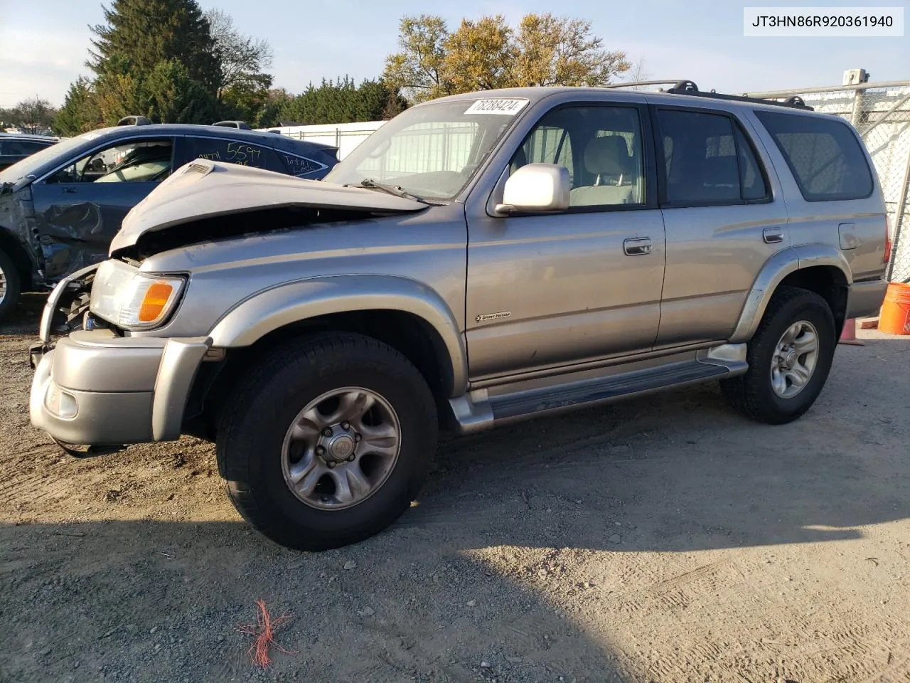 2002 Toyota 4Runner Sr5 VIN: JT3HN86R920361940 Lot: 78288424