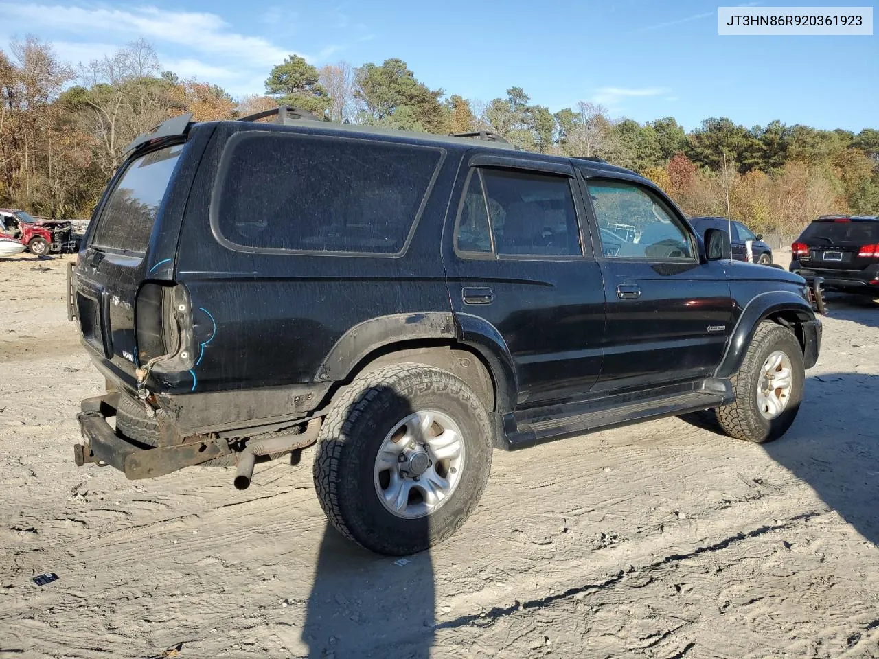 2002 Toyota 4Runner Sr5 VIN: JT3HN86R920361923 Lot: 78917454