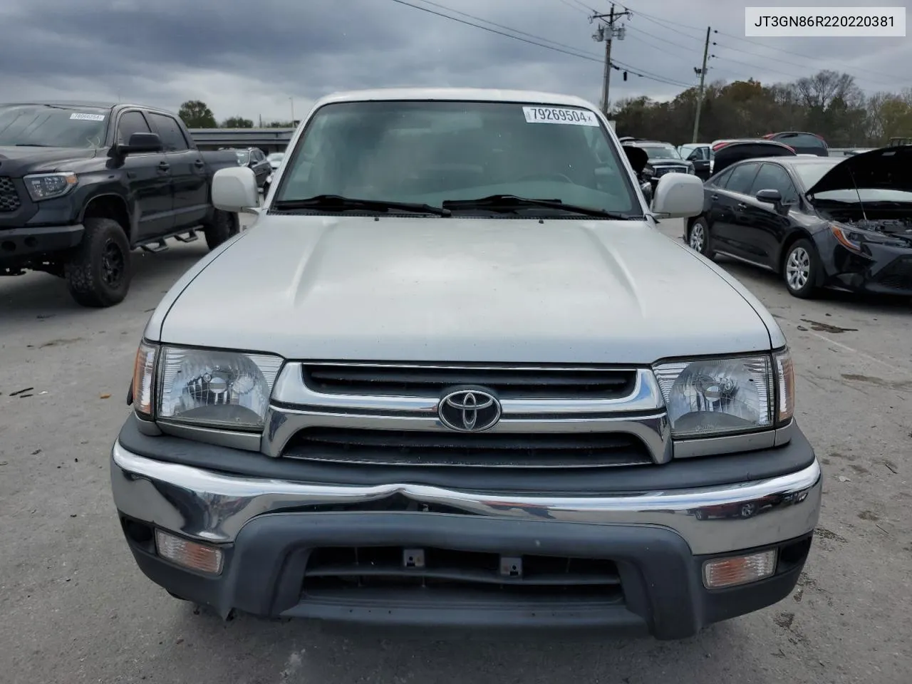 2002 Toyota 4Runner Sr5 VIN: JT3GN86R220220381 Lot: 79269504