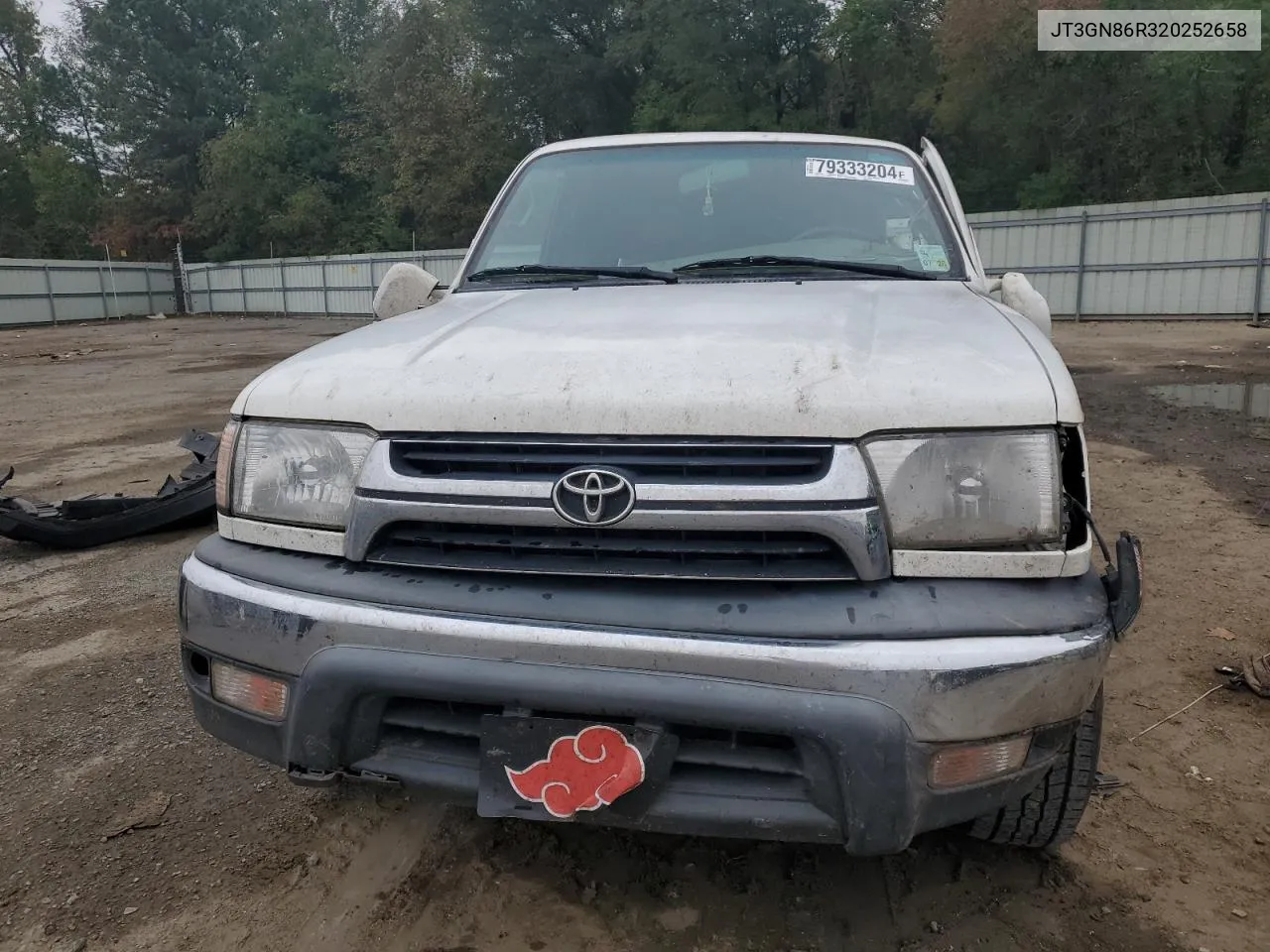 2002 Toyota 4Runner Sr5 VIN: JT3GN86R320252658 Lot: 79333204