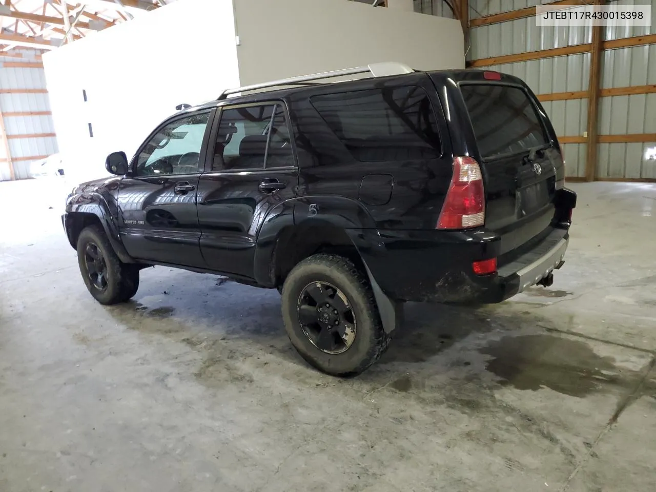 2003 Toyota 4Runner Limited VIN: JTEBT17R430015398 Lot: 50270244