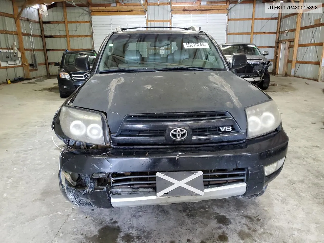 2003 Toyota 4Runner Limited VIN: JTEBT17R430015398 Lot: 50270244