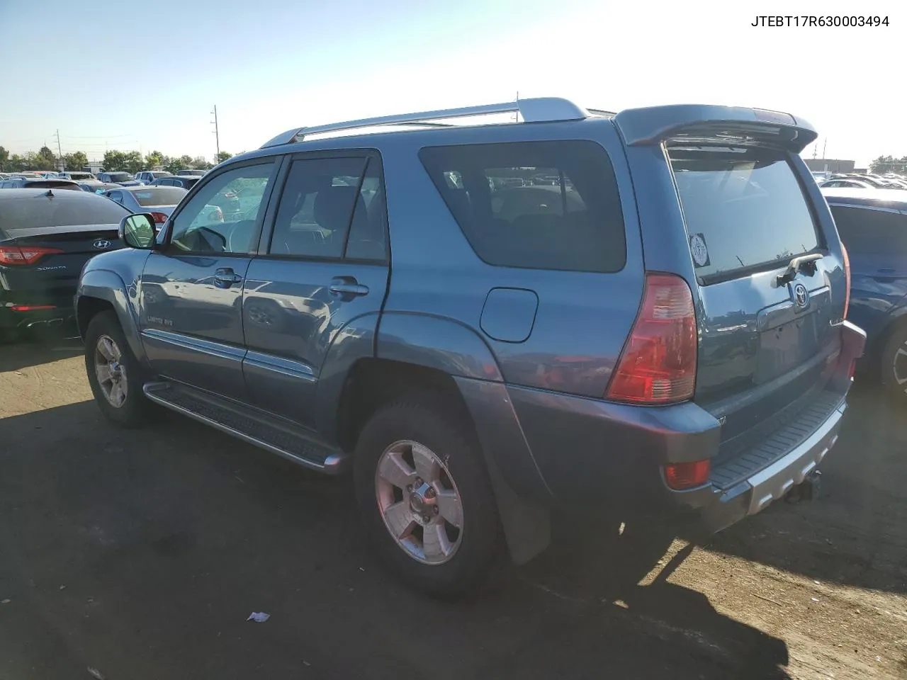 2003 Toyota 4Runner Limited VIN: JTEBT17R630003494 Lot: 59384904