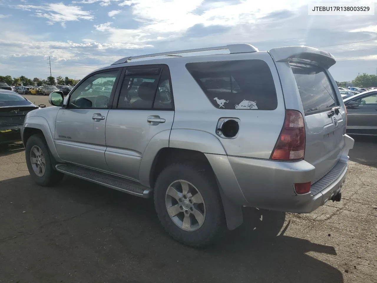 JTEBU17R138003529 2003 Toyota 4Runner Limited