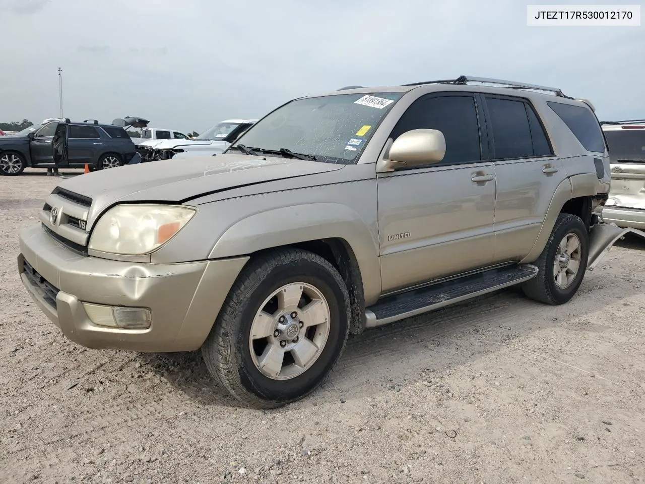 2003 Toyota 4Runner Limited VIN: JTEZT17R530012170 Lot: 61891364