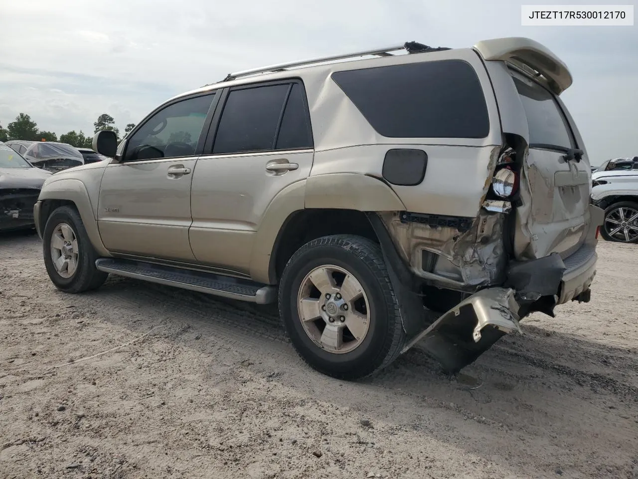 2003 Toyota 4Runner Limited VIN: JTEZT17R530012170 Lot: 61891364