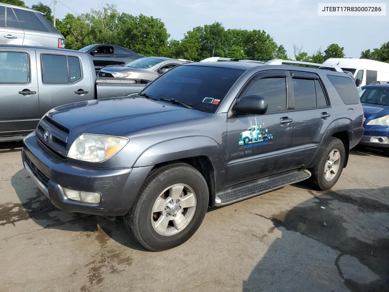 2003 Toyota 4Runner Limited VIN: JTEBT17R830007286 Lot: 65359494