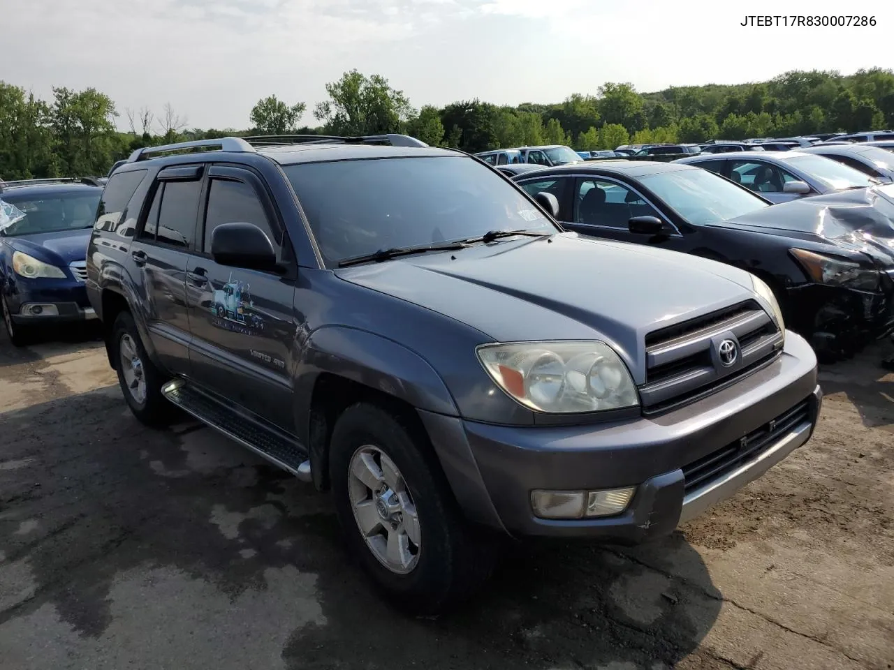 2003 Toyota 4Runner Limited VIN: JTEBT17R830007286 Lot: 65359494