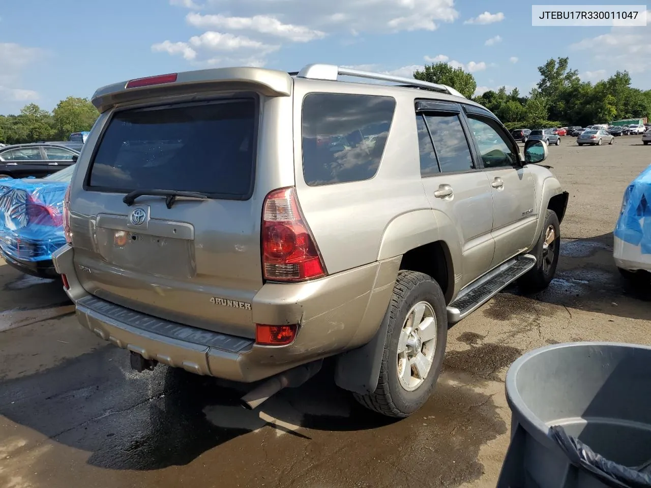 2003 Toyota 4Runner Limited VIN: JTEBU17R330011047 Lot: 68218994