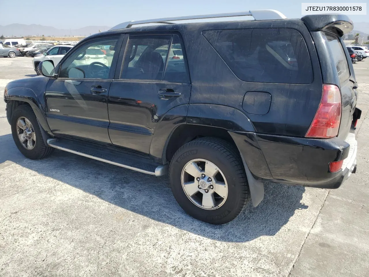 2003 Toyota 4Runner Limited VIN: JTEZU17R830001578 Lot: 69839734