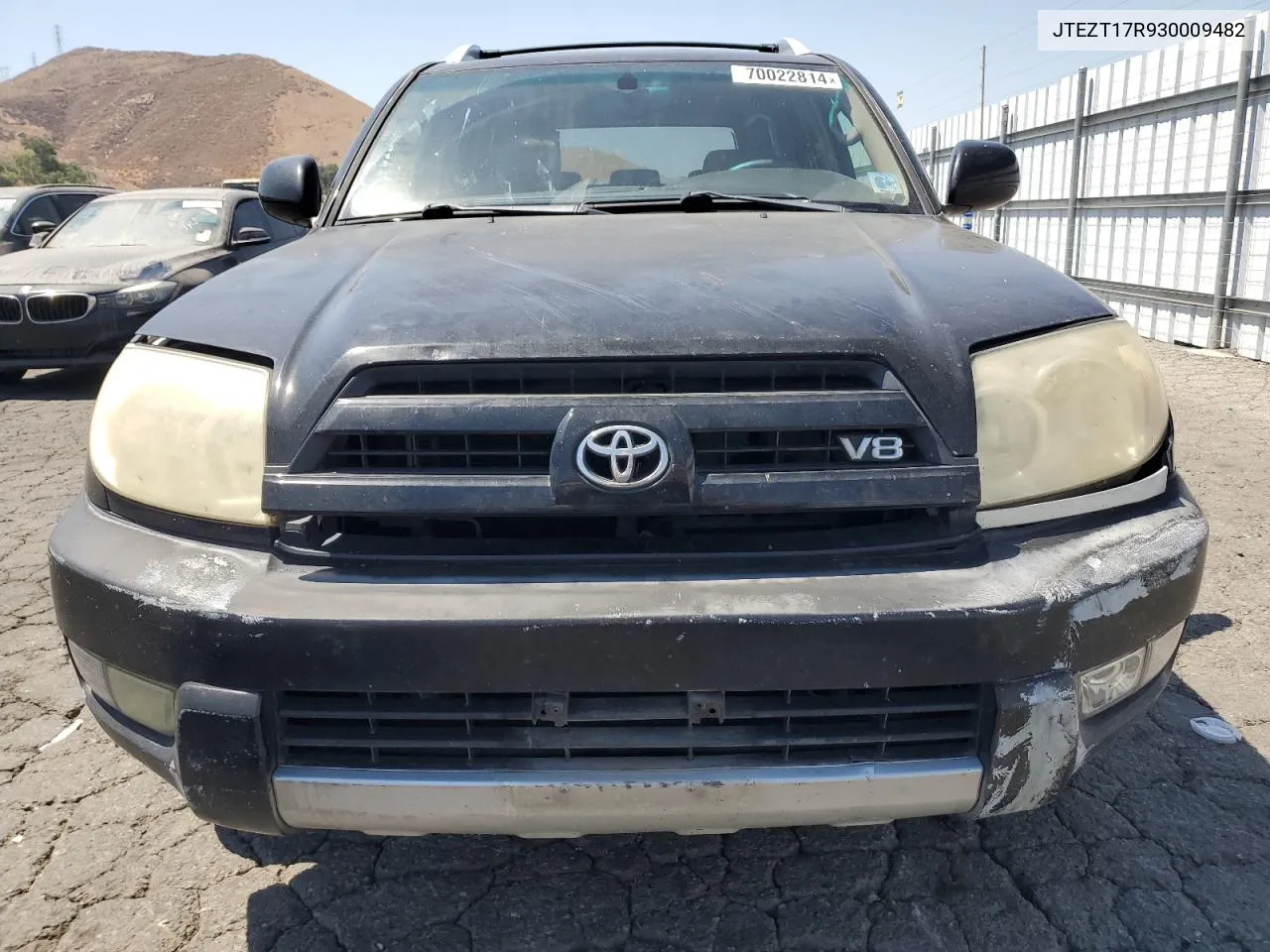 2003 Toyota 4Runner Limited VIN: JTEZT17R930009482 Lot: 70022814