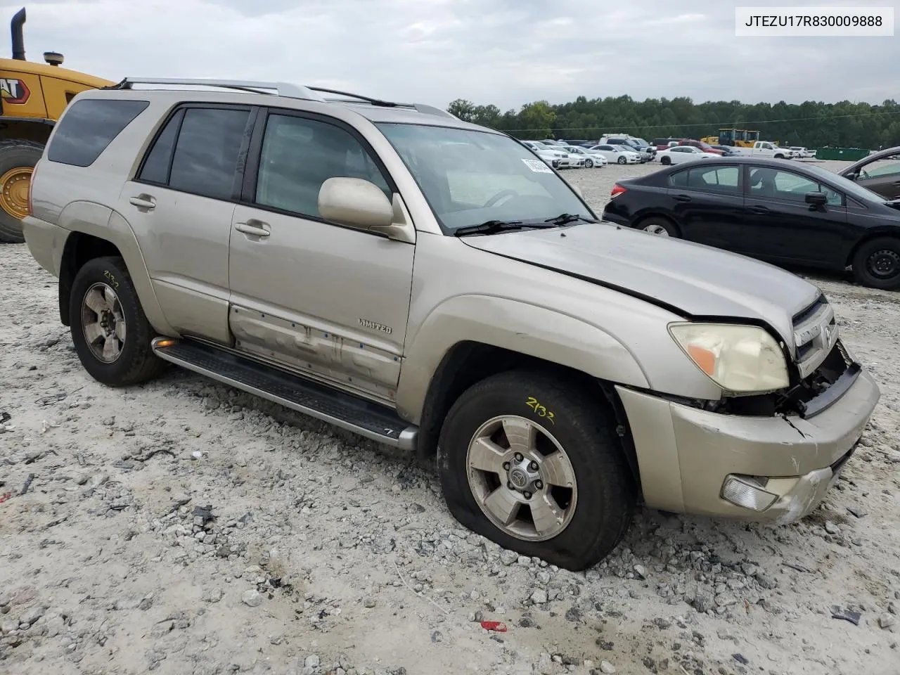 2003 Toyota 4Runner Limited VIN: JTEZU17R830009888 Lot: 70057044