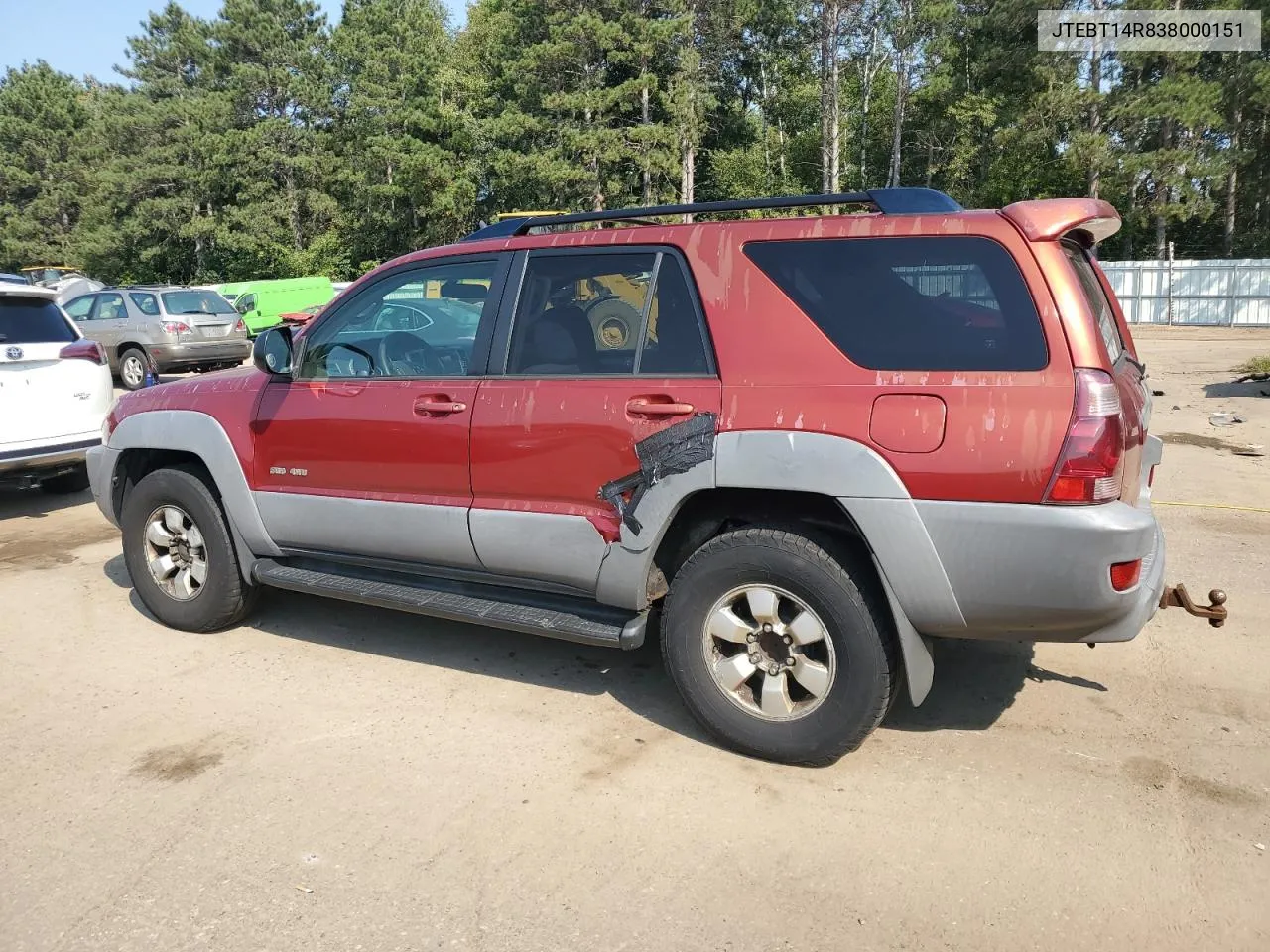 2003 Toyota 4Runner Sr5 VIN: JTEBT14R838000151 Lot: 70439994