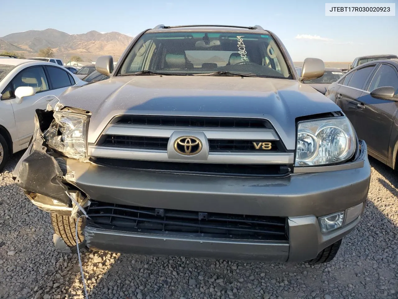 2003 Toyota 4Runner Limited VIN: JTEBT17R030020923 Lot: 70802364