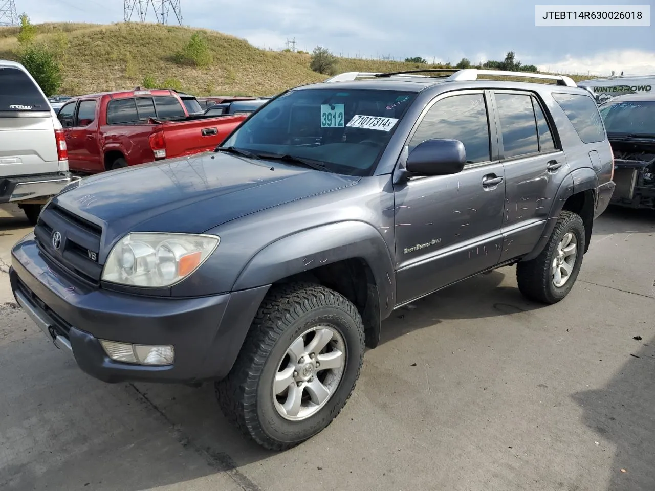 2003 Toyota 4Runner Sr5 VIN: JTEBT14R630026018 Lot: 71017314