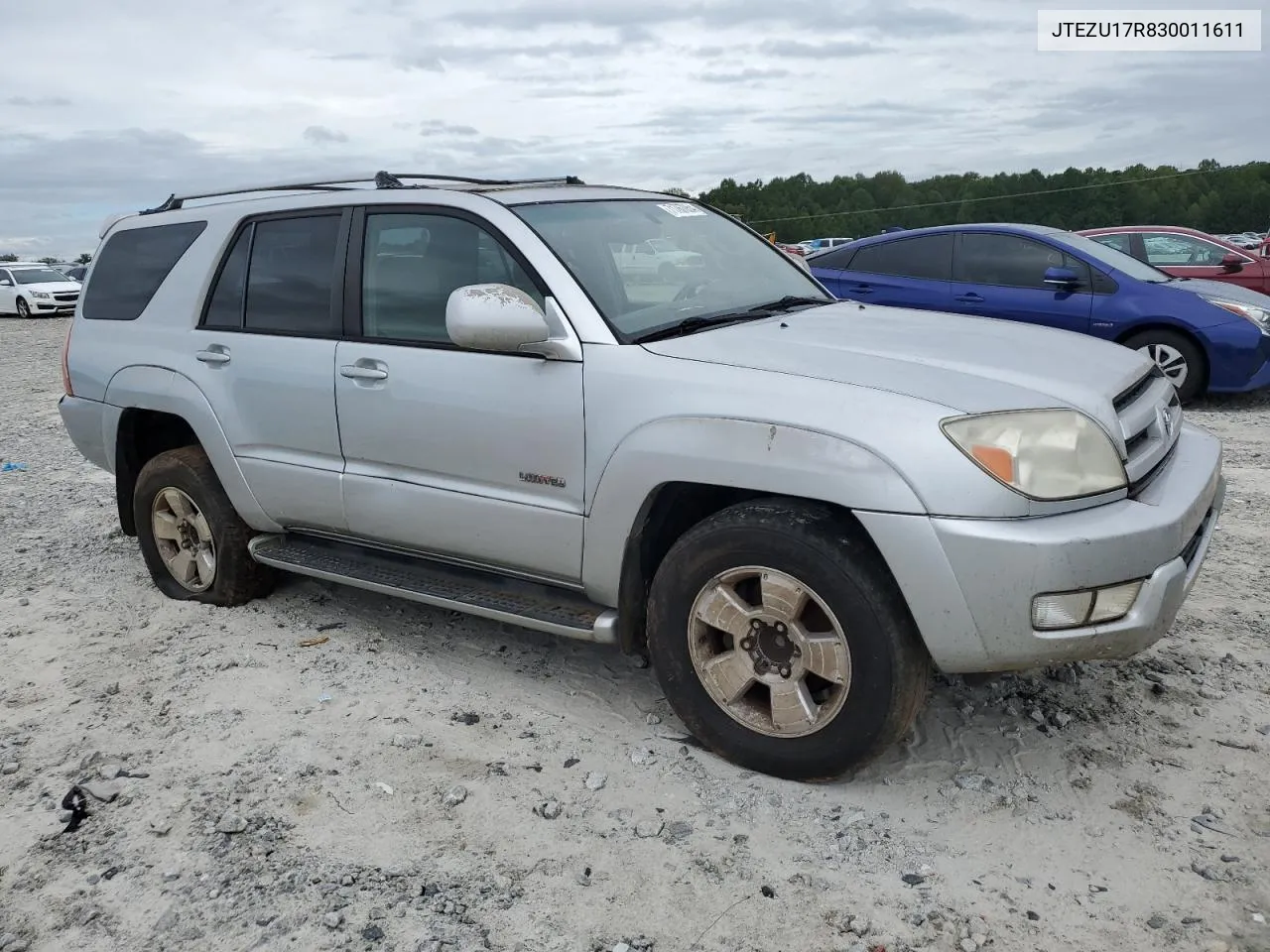 2003 Toyota 4Runner Limited VIN: JTEZU17R830011611 Lot: 71767054