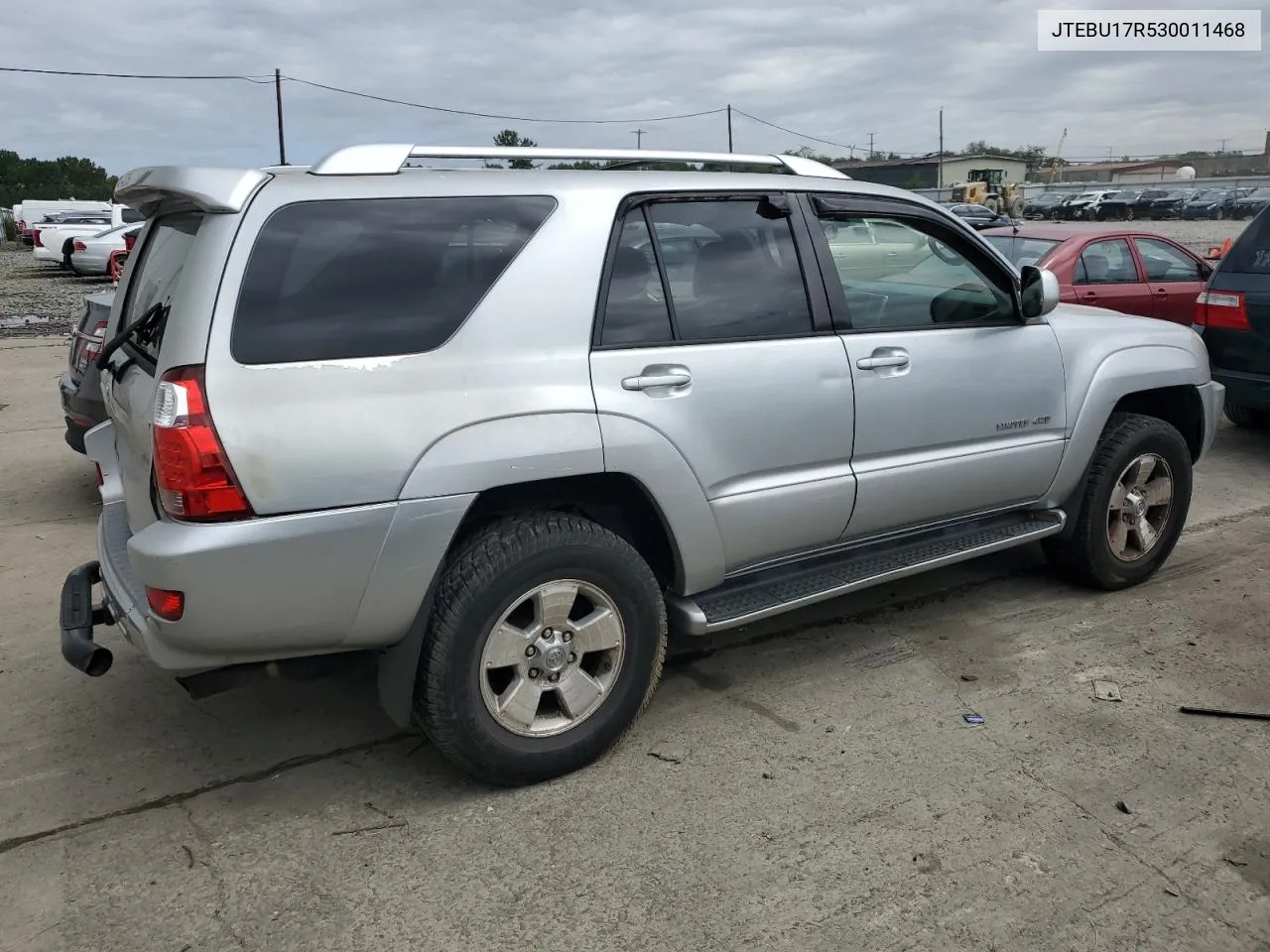 2003 Toyota 4Runner Limited VIN: JTEBU17R530011468 Lot: 72262534