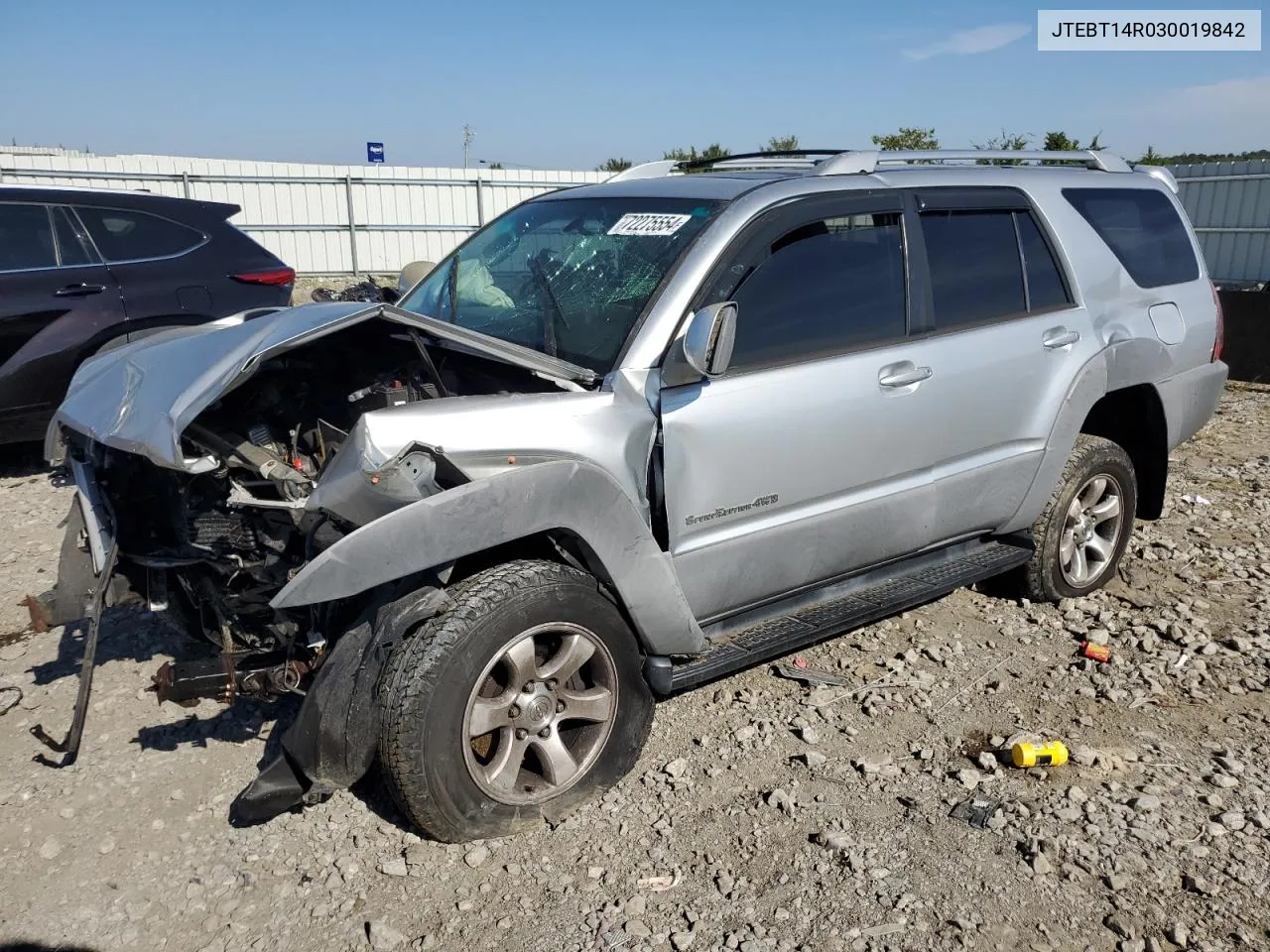 2003 Toyota 4Runner Sr5 VIN: JTEBT14R030019842 Lot: 72275554