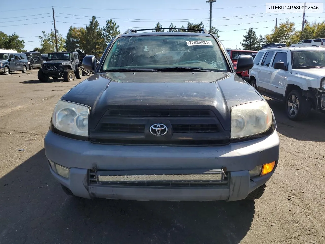 2003 Toyota 4Runner Sr5 VIN: JTEBU14R630007546 Lot: 72460884