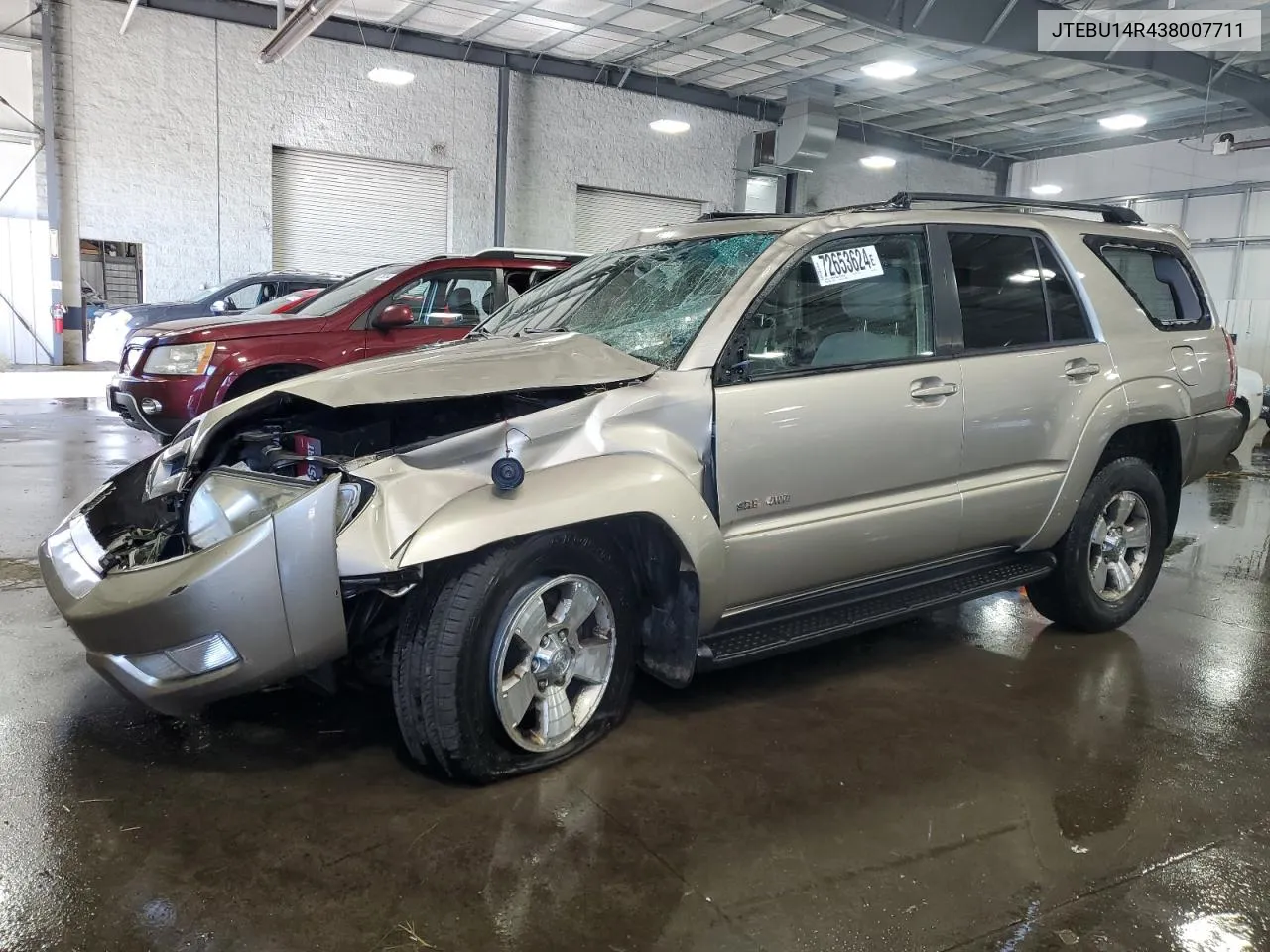 2003 Toyota 4Runner Sr5 VIN: JTEBU14R438007711 Lot: 72653624