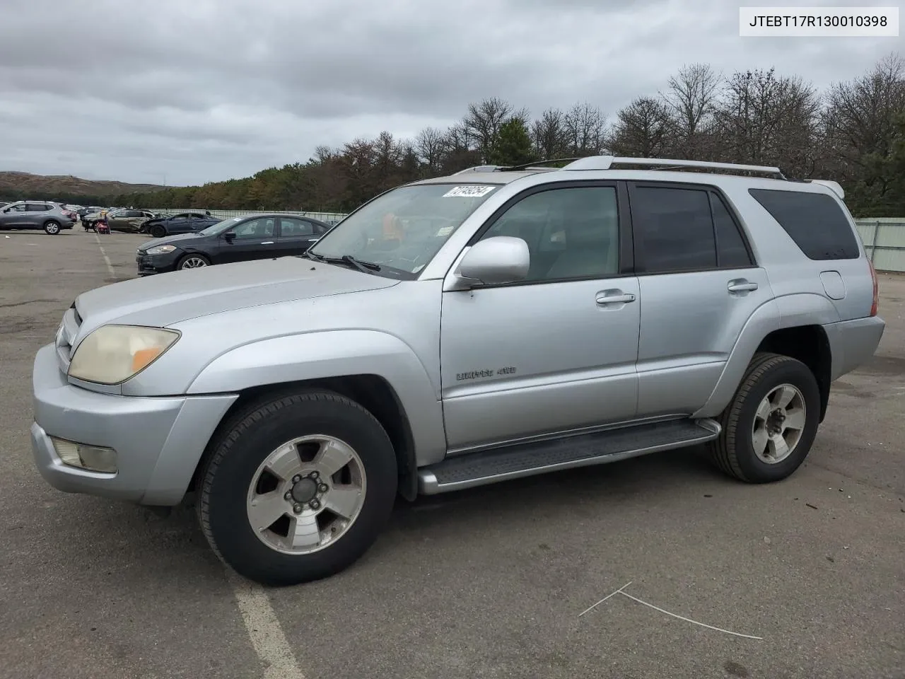 2003 Toyota 4Runner Limited VIN: JTEBT17R130010398 Lot: 72749254