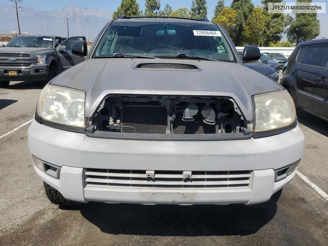 JTEZU14R830002296 2003 Toyota 4Runner Sr5