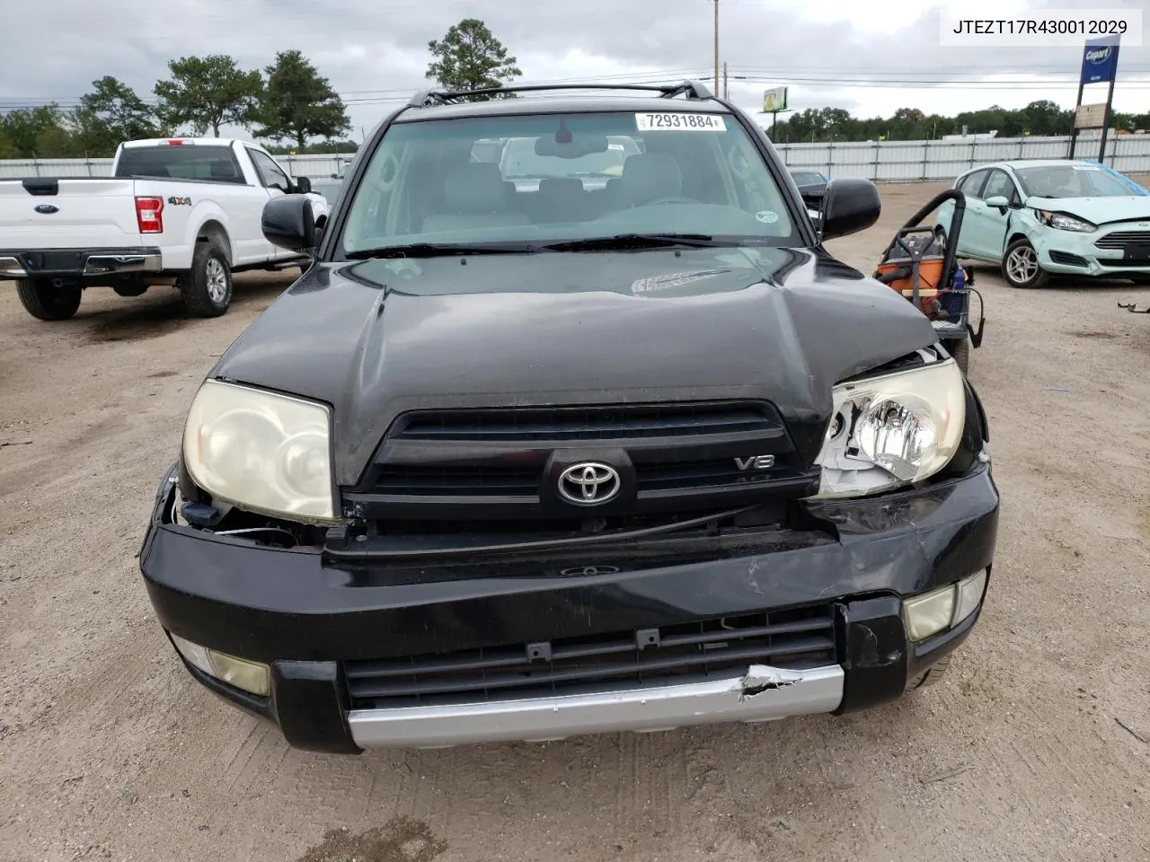 2003 Toyota 4Runner Limited VIN: JTEZT17R430012029 Lot: 72931884