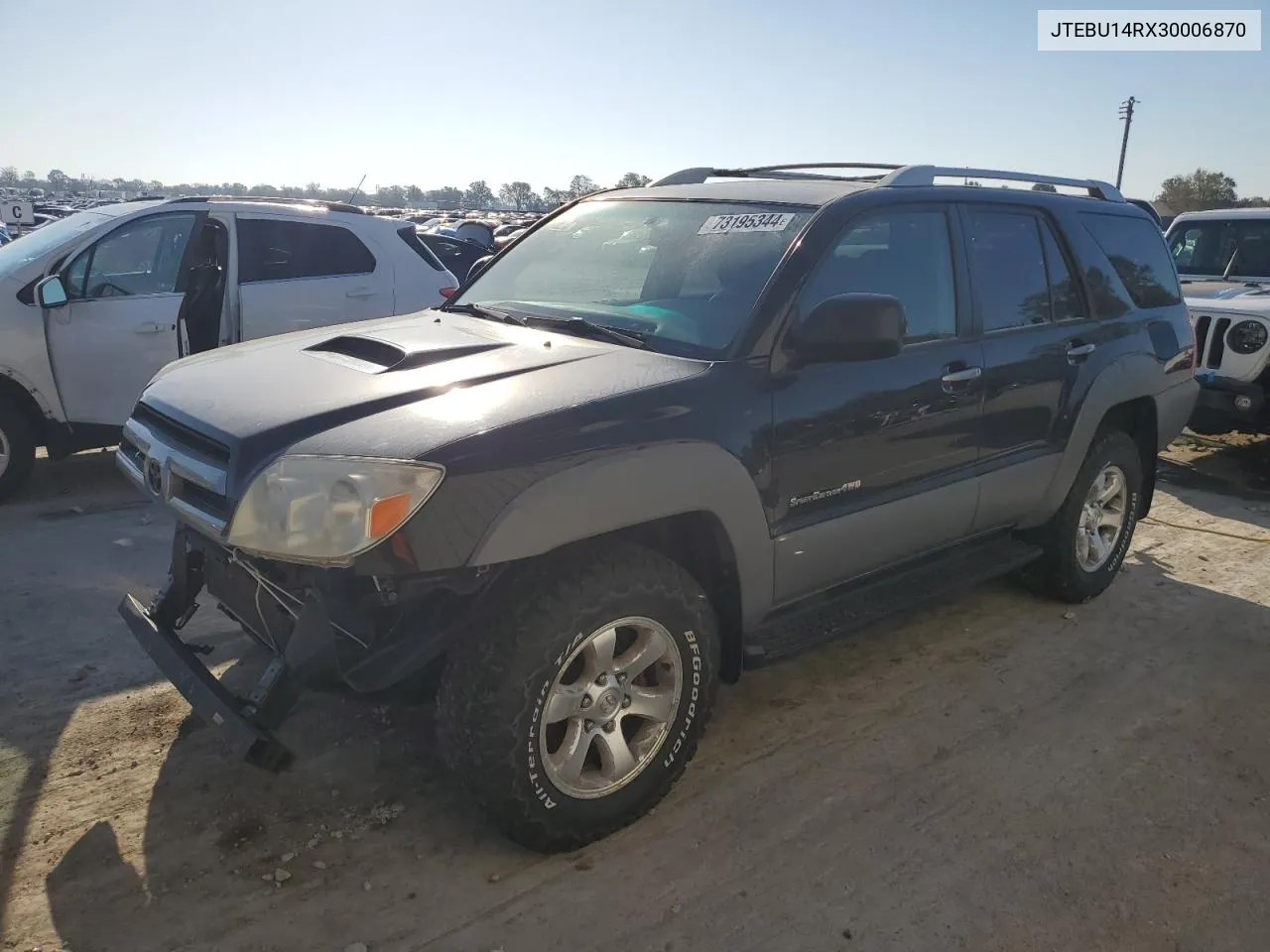 2003 Toyota 4Runner Sr5 VIN: JTEBU14RX30006870 Lot: 73195344