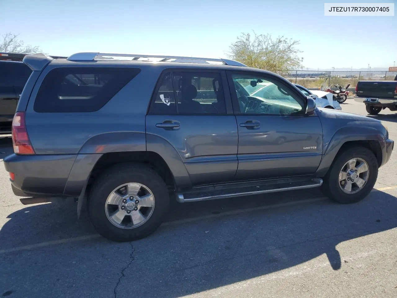 2003 Toyota 4Runner Limited VIN: JTEZU17R730007405 Lot: 73540344