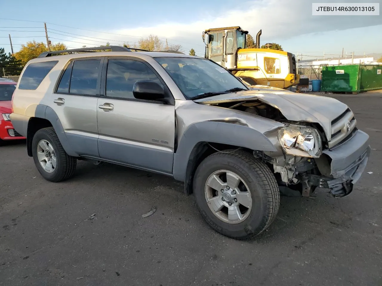 2003 Toyota 4Runner Sr5 VIN: JTEBU14R630013105 Lot: 73737604