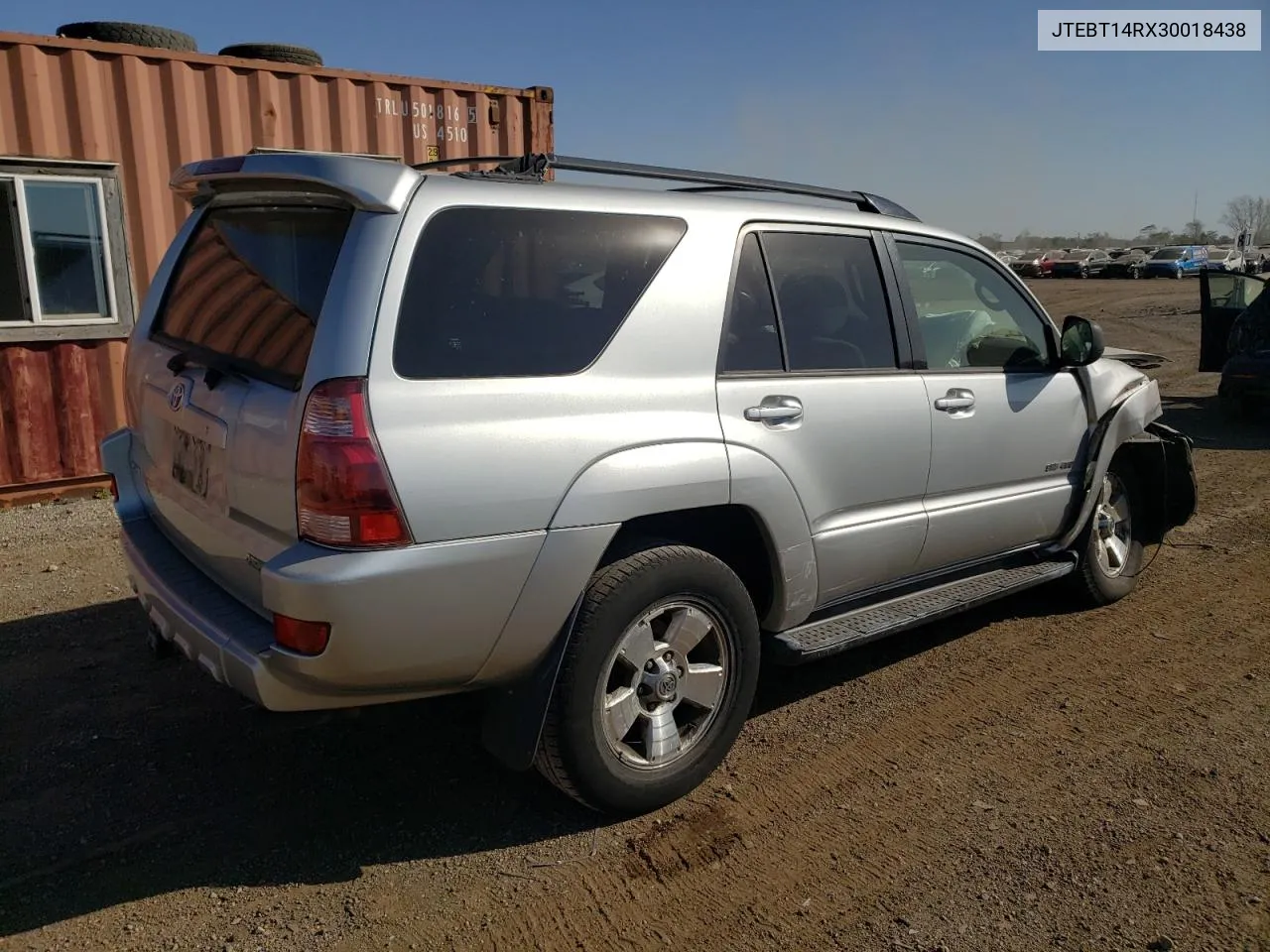 2003 Toyota 4Runner Sr5 VIN: JTEBT14RX30018438 Lot: 73774894