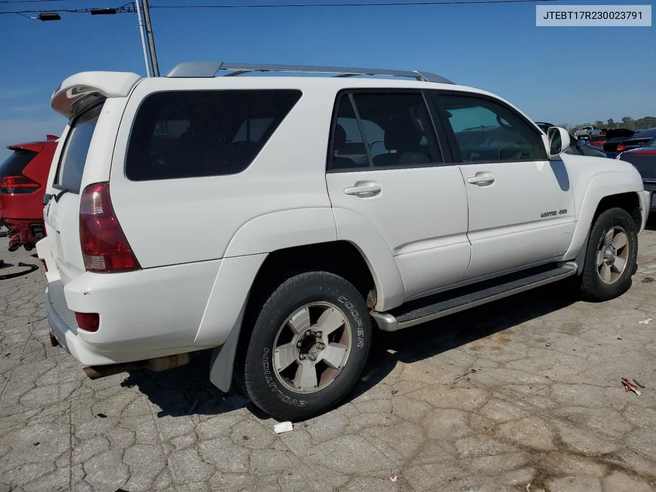 2003 Toyota 4Runner Limited VIN: JTEBT17R230023791 Lot: 74262344