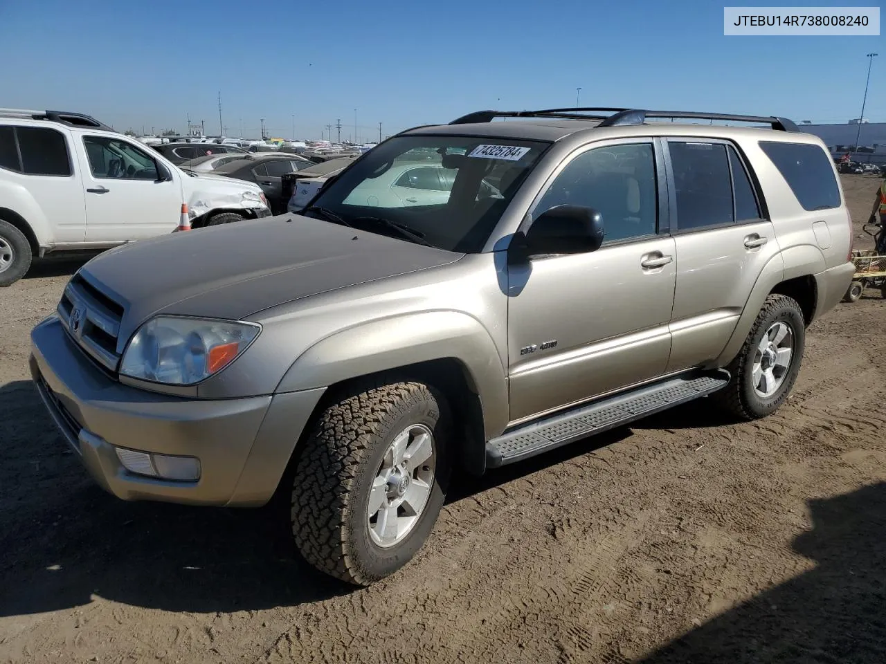 2003 Toyota 4Runner Sr5 VIN: JTEBU14R738008240 Lot: 74325784