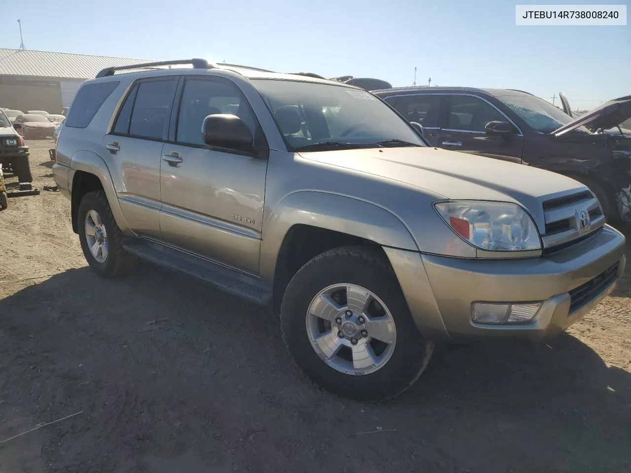 2003 Toyota 4Runner Sr5 VIN: JTEBU14R738008240 Lot: 74325784