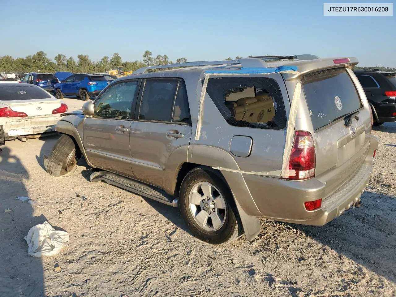 2003 Toyota 4Runner Limited VIN: JTEZU17R630016208 Lot: 74574224