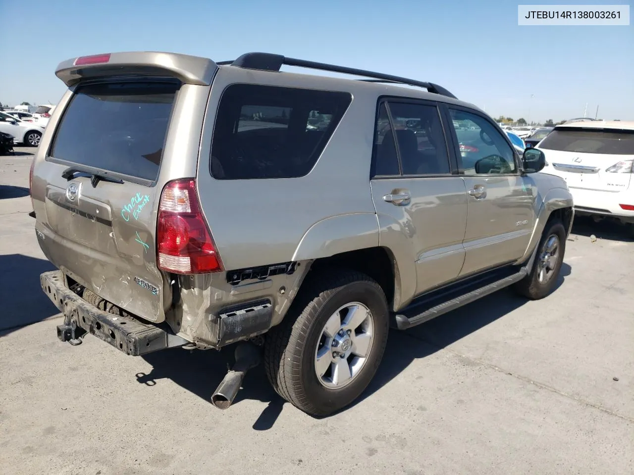 2003 Toyota 4Runner Sr5 VIN: JTEBU14R138003261 Lot: 74634764