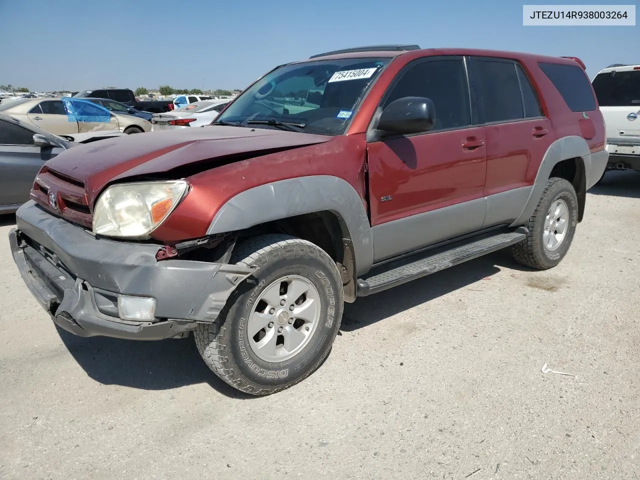 2003 Toyota 4Runner Sr5 VIN: JTEZU14R938003264 Lot: 75415004