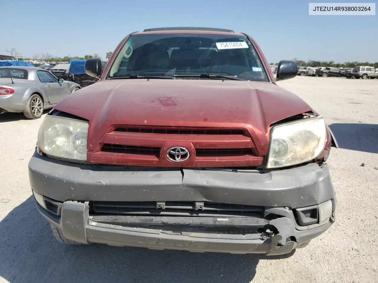 2003 Toyota 4Runner Sr5 VIN: JTEZU14R938003264 Lot: 75415004