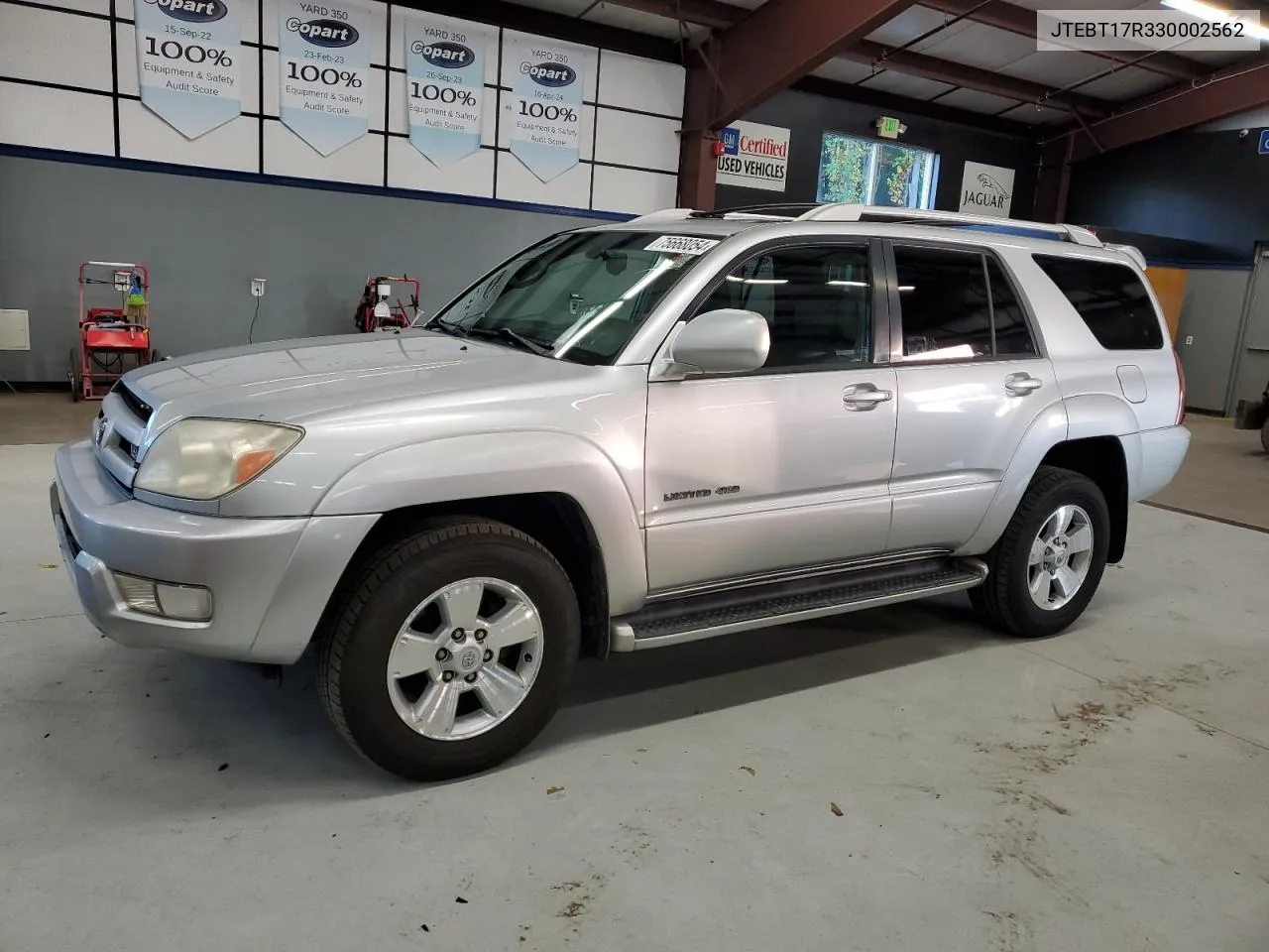 2003 Toyota 4Runner Limited VIN: JTEBT17R330002562 Lot: 75668054