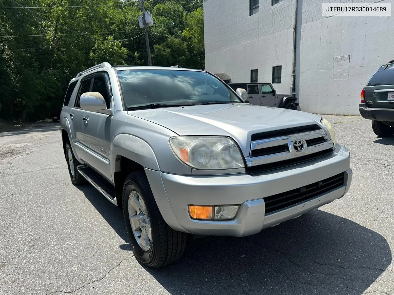 2003 Toyota 4Runner Limited VIN: JTEBU17R330014689 Lot: 75741714