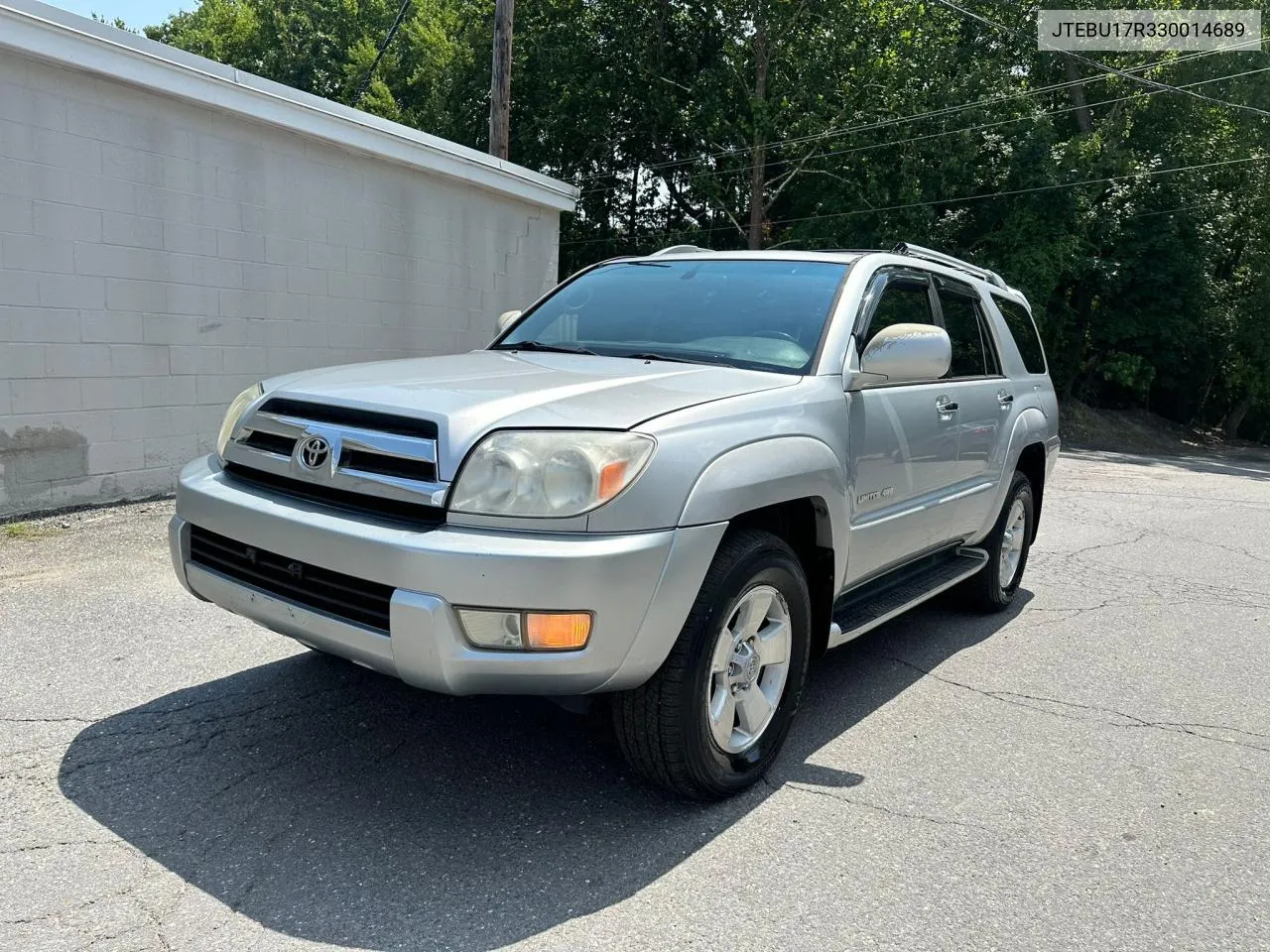 2003 Toyota 4Runner Limited VIN: JTEBU17R330014689 Lot: 75741714