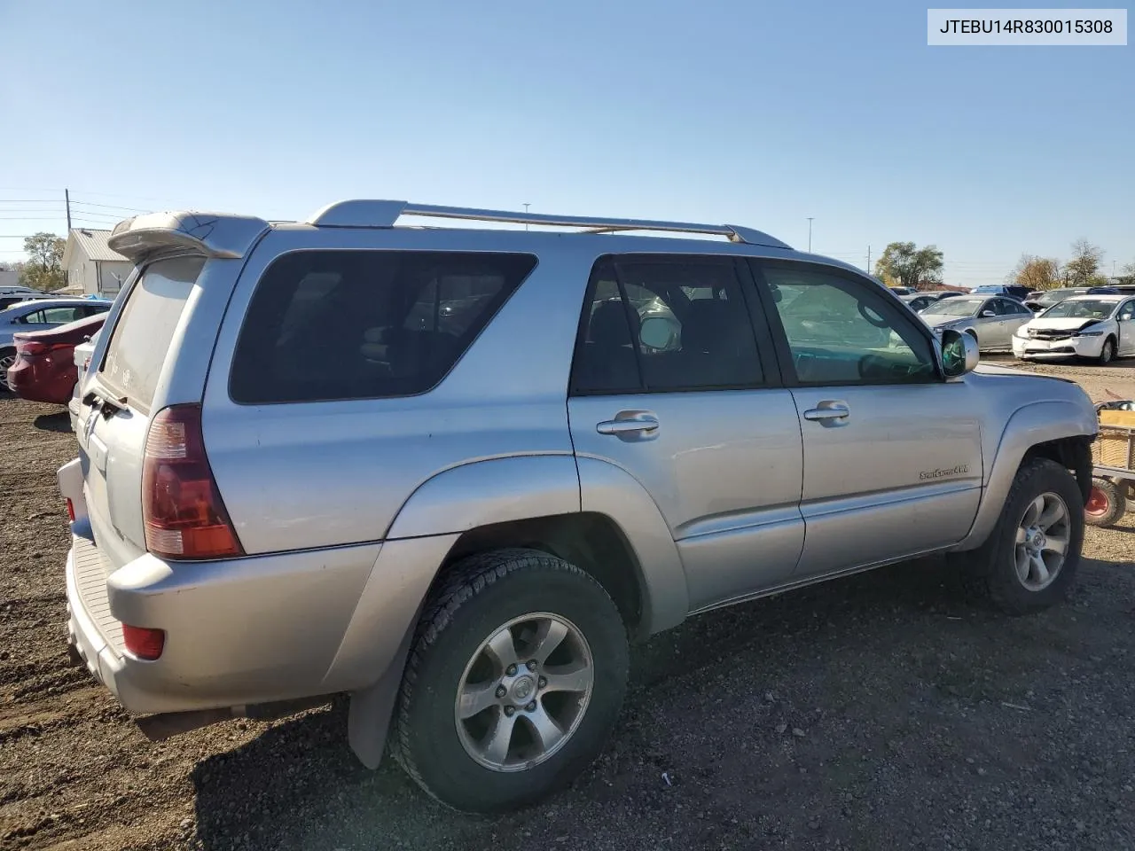 2003 Toyota 4Runner Sr5 VIN: JTEBU14R830015308 Lot: 76911924