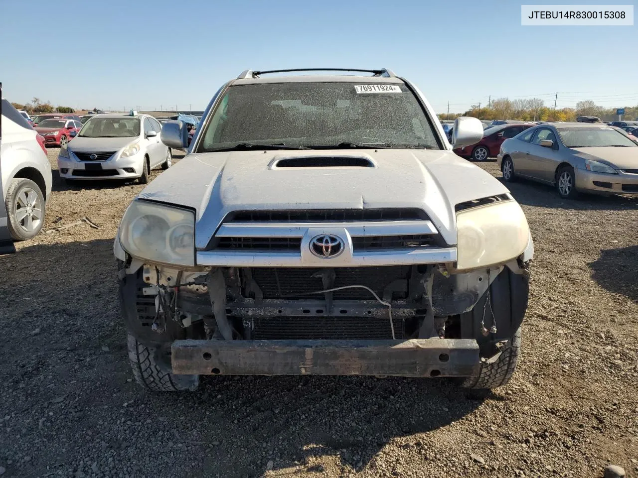 2003 Toyota 4Runner Sr5 VIN: JTEBU14R830015308 Lot: 76911924