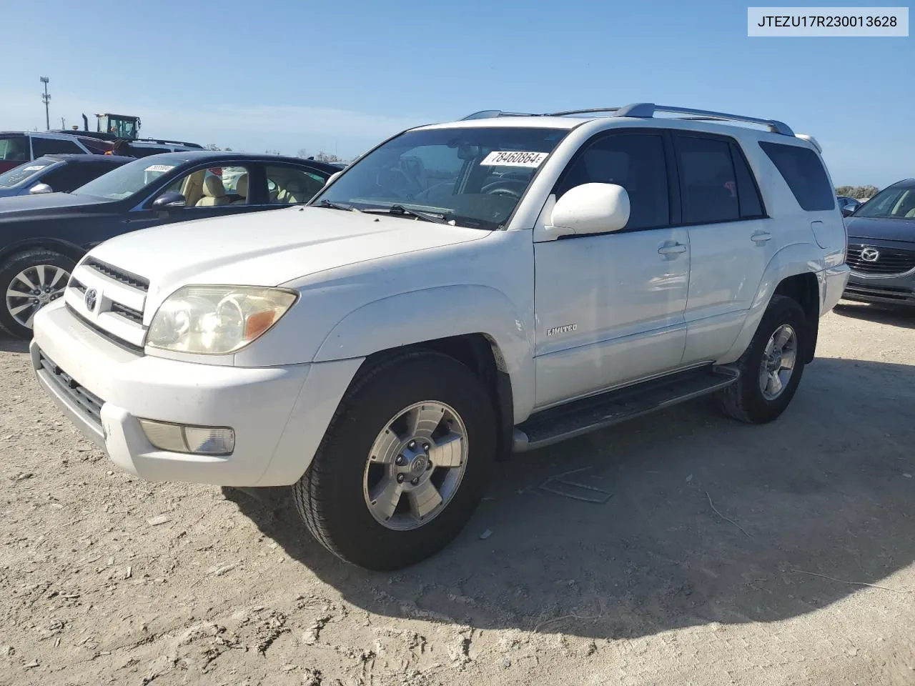 2003 Toyota 4Runner Limited VIN: JTEZU17R230013628 Lot: 78460864