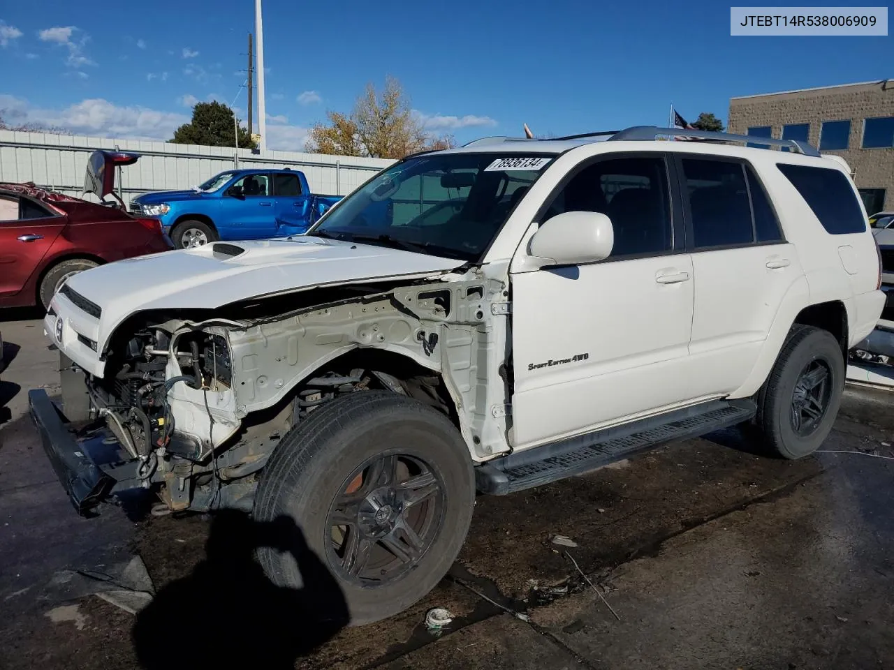 2003 Toyota 4Runner Sr5 VIN: JTEBT14R538006909 Lot: 78936134