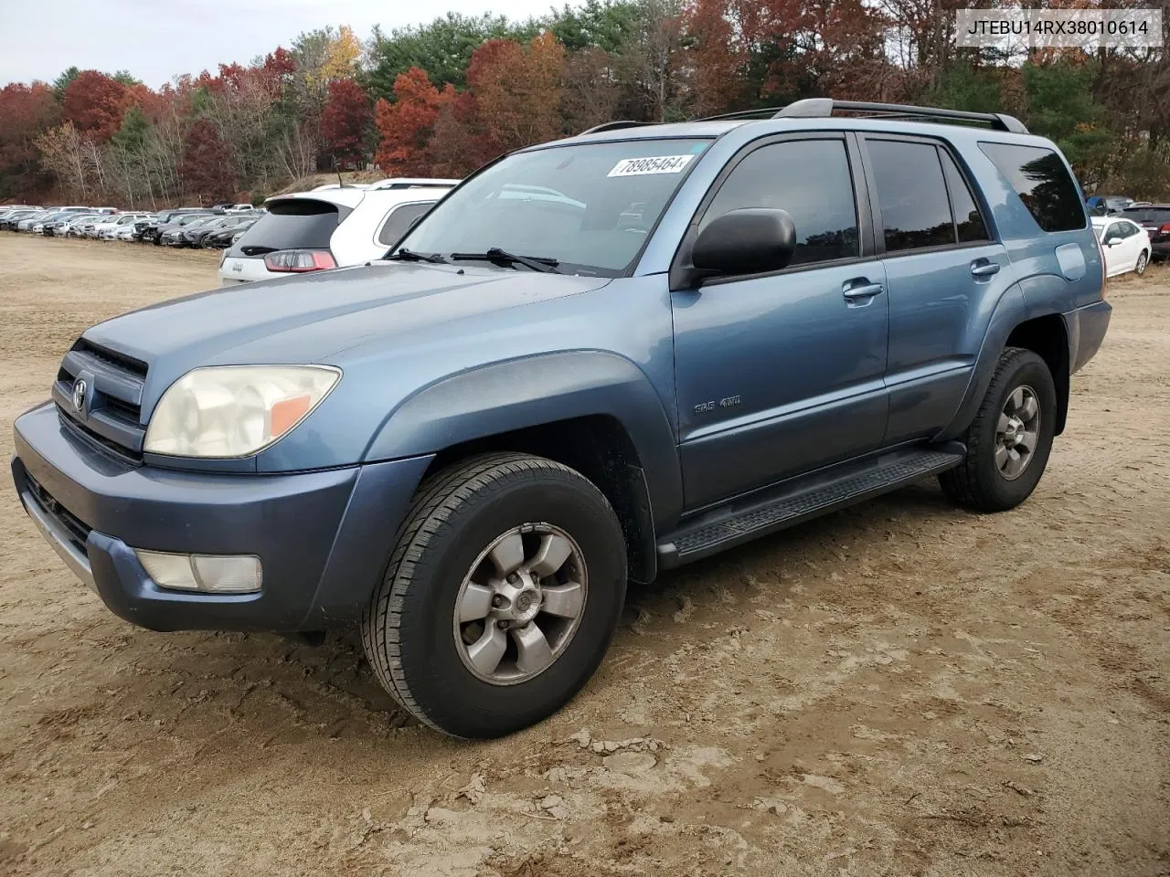 2003 Toyota 4Runner Sr5 VIN: JTEBU14RX38010614 Lot: 78985464