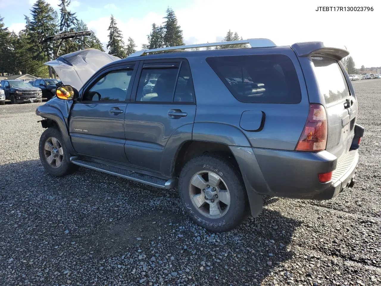 2003 Toyota 4Runner Limited VIN: JTEBT17R130023796 Lot: 79118314