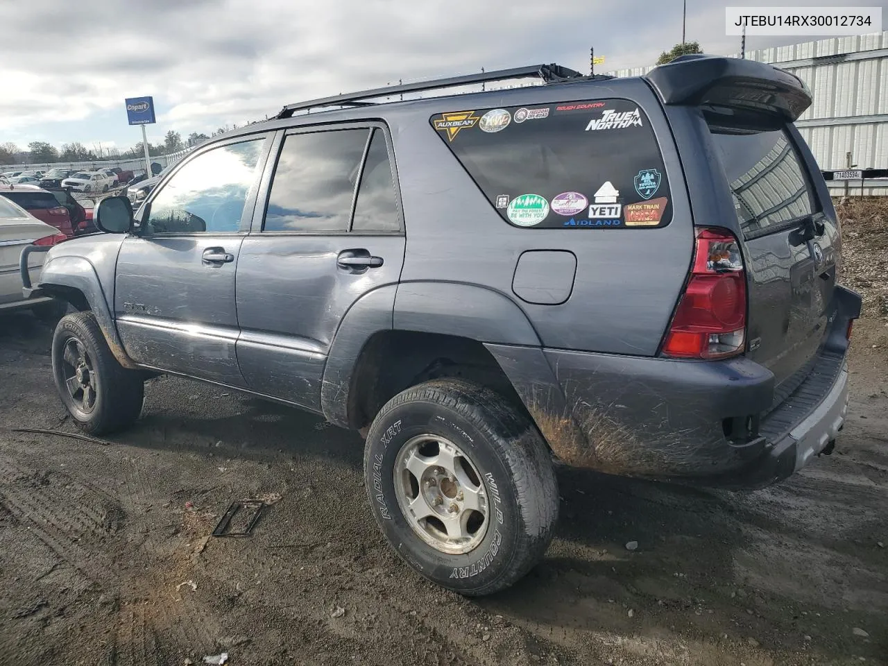 2003 Toyota 4Runner Sr5 VIN: JTEBU14RX30012734 Lot: 79169634